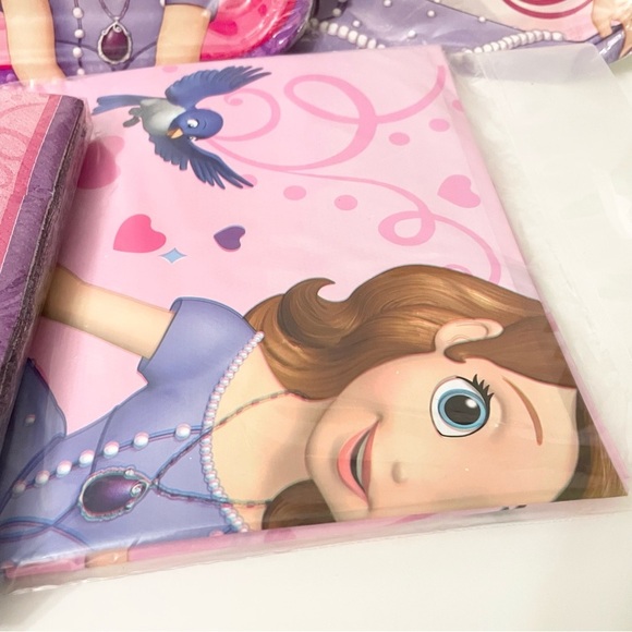 Sofia The First Birthday Party Supplies Plates Napkins Tablecover Princess - Picture 5 of 14